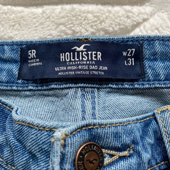 Hollister Ultra High-Rise Dad Jeans Women’s Size 5 Regular - Picture 11 of 15